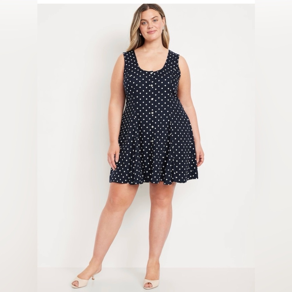 Old Navy Fit & Flare Crepe Dress